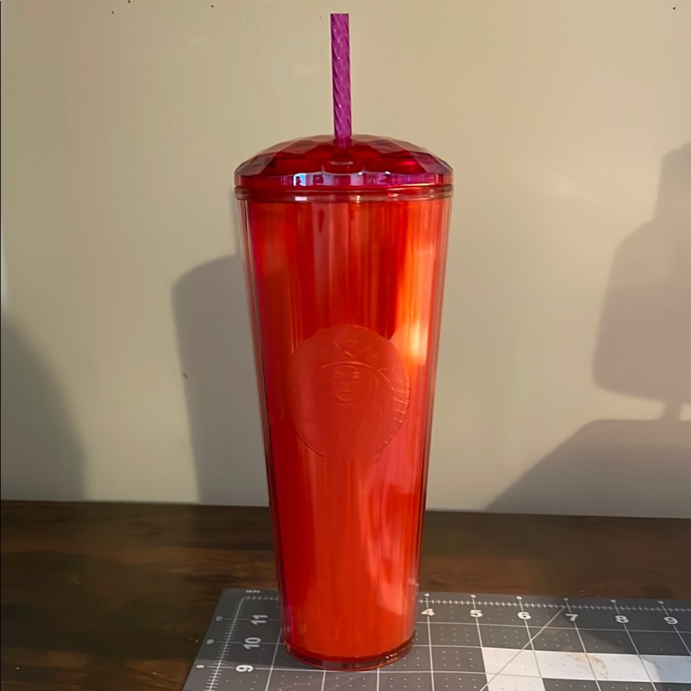 Starbucks Red Coffee Tumbler with Straw